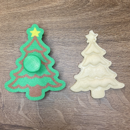 CookieStamp - Brad cu Betea, 87x69x16 mm - Cookie Cutter Decorativ pentru Aluat, Ștampilă pentru Biscuiți Unicat - Ideal pentru copii [8]
