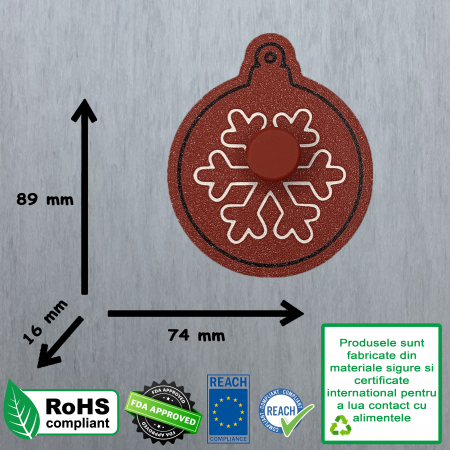 CookieStamp - Glob, 89x74x16 mm - Cookie Cutter Decorativ pentru Aluat, Ștampilă pentru Biscuiți Unicat - Ideal pentru copii [9]