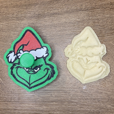 CookieStamp - Grinch, 89x75x16 mm - Cookie Cutter Decorativ pentru Aluat, Ștampilă pentru Biscuiți Unicat - Ideal pentru copii [8]