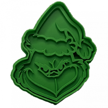 CookieStamp - Grinch, 89x75x16 mm - Cookie Cutter Decorativ pentru Aluat, Ștampilă pentru Biscuiți Unicat - Ideal pentru copii [6]