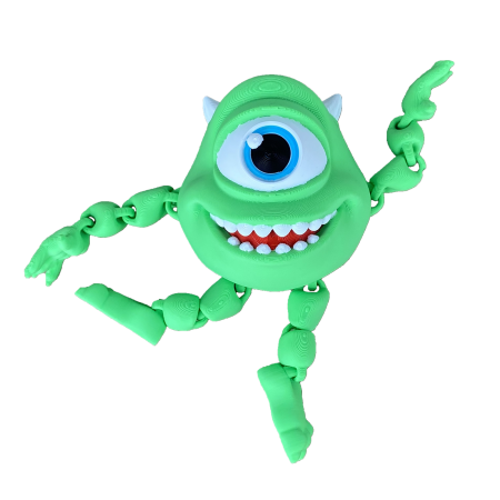 Figurina Mike Wazowski, 9 cm, Jucarie 3D Articulata, Plastic [1]