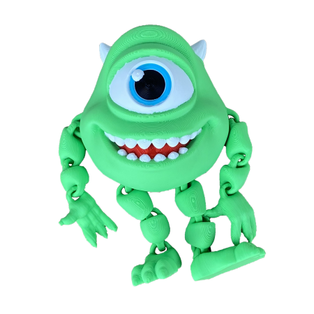 Figurina Mike Wazowski, 9 cm, Jucarie 3D Articulata, Plastic [2]