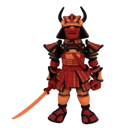 Figurina Samurai, 14 cm, Jucarie 3D Articulata, Plastic [3]