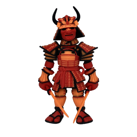 Figurina Samurai, 14 cm, Jucarie 3D Articulata, Plastic [2]