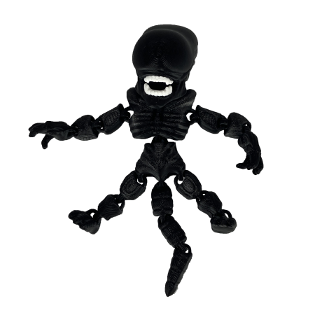 Oferta Black Friday - Figurina Alien Xenomorph, 16 cm, Jucarie 3D Articulata, Plastic