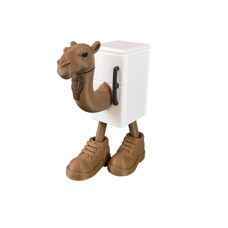 Italian BrainRot - Frigo Camelo - Italian Brain Rot - Jucarie 3D Articulata, Plastic