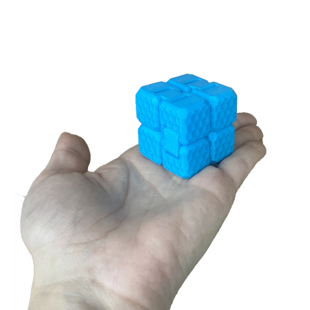 Jucarie interactiva, Cub Infinit, jucarie fidget antistres in forma Cub pliabil, Zigluti [5]