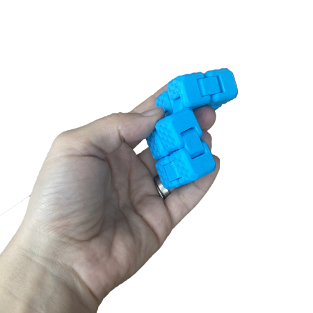 Jucarie interactiva, Cub Infinit, jucarie fidget antistres in forma Cub pliabil, Zigluti [3]