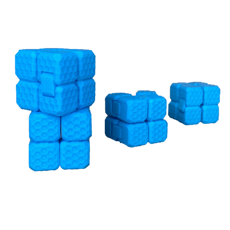 Jucarie interactiva, Cub Infinit, jucarie fidget antistres in forma Cub pliabil, Zigluti [6]