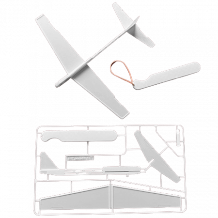 Kituri de Construcție - Kit de constructie, model Planor, lansare cu prastie