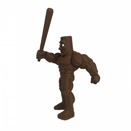 Thug Tung Sahur Muschiulos - Italian Brain Rot - Jucarie 3D Articulata, Plastic [7]