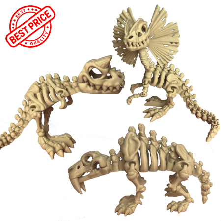 PACHETE PROMOȚIONALE - Pachet 2+1 Dinozauri Carnivori – Ediția 2, Carnotaur, Sabertooth și Dilophosaurus
