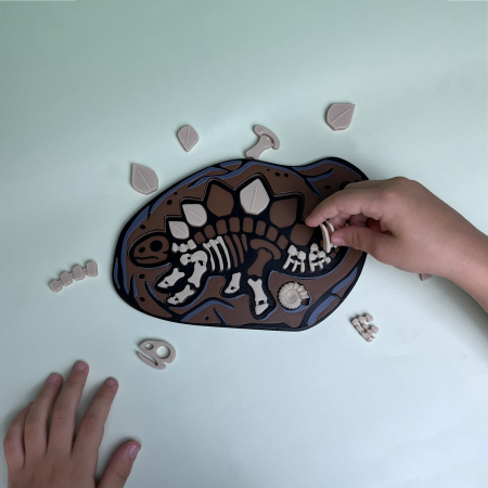 Puzzle Fosilă Stegozaur - Joc Educativ și Senzorial [1]