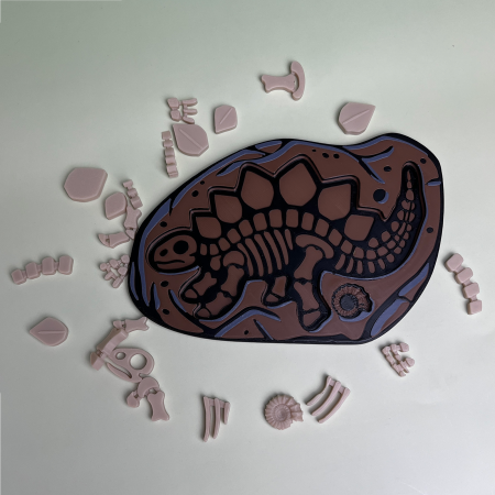 Puzzle Fosilă Stegozaur - Joc Educativ și Senzorial [3]