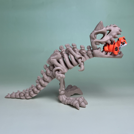 DINOZAURI SCHELEȚI - Schelet Carnotaur cu Mini Zigluț Surpriză – 25 cm