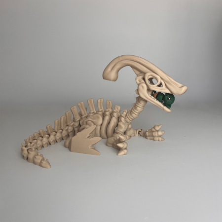 Schelet MARE Parasaurolophus cu mini-Ziglut, 39 cm [3]