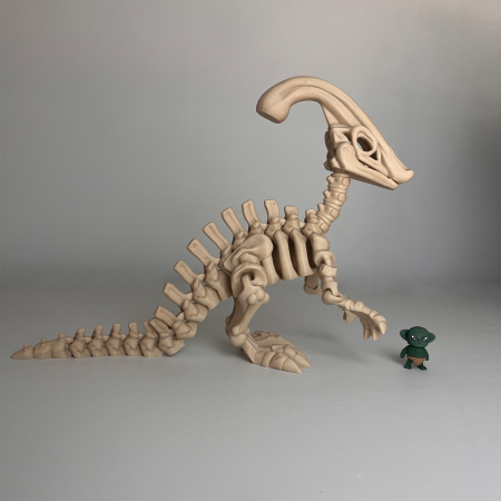 DINOZAURI MARI - Schelet MARE Parasaurolophus cu mini-Ziglut, 39 cm