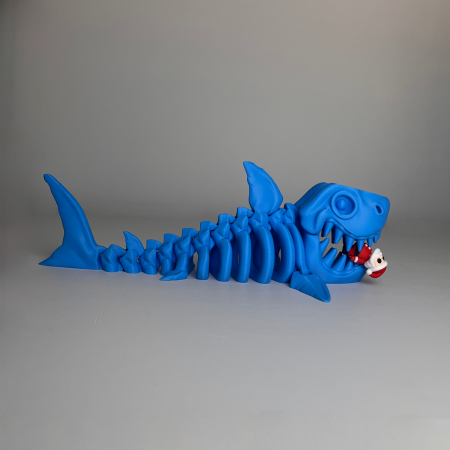 DINOZAURI MARI - Schelet MARE Rechin cu mini-Ziglut, 34 cm