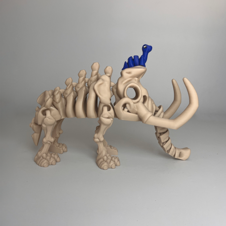 DINOZAURI MARI - Schelet MARE Mamut cu mini-Ziglut, 34 cm