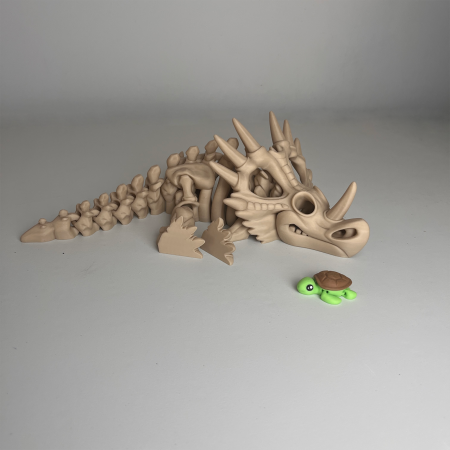 Schelet MARE Styracosaurus / Triceratops cu mini-Ziglut, 36 cm [2]