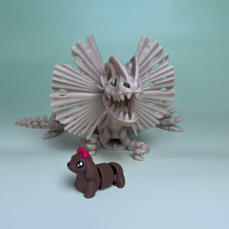 Schelet Dilophosaurus cu Mini Zigluț Surpriză – 25 cm [1]