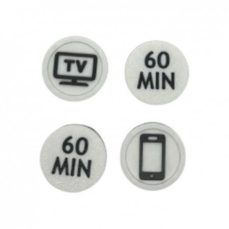Screen Time Tokens Set Complet - Sistem Motivational pentru Copii | Gestionare Timp Ecran (5/10/15/30/60 min) | Jucărie Educativă & Cadou Parenting [10]