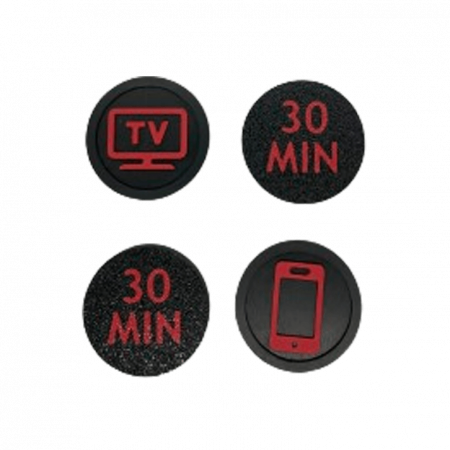 Screen Time Tokens Set Complet - Sistem Motivational pentru Copii | Gestionare Timp Ecran (5/10/15/30/60 min) | Jucărie Educativă & Cadou Parenting [9]