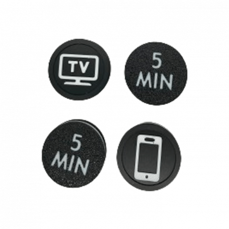 Token Timp Ecran - Set 3-7 ani pentru Gestionare Screen Time | Motivare Copii + Responsabilitate | Incl. 5/10/15 min (Cadou Ideal Părinți) [6]