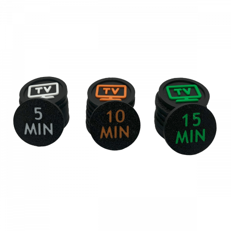 Jucării pentru Dezvoltare - Token Timp Ecran - Set 3-7 ani pentru Gestionare Screen Time | Motivare Copii + Responsabilitate | Incl. 5/10/15 min (Cadou Ideal Părinți)