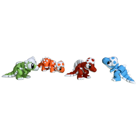 Set 4 Zigluti Grasuni Dinozauri + Ou de Dinozaur [4]