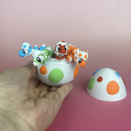 Set 4 Zigluti Grasuni Dinozauri + Ou de Dinozaur [1]