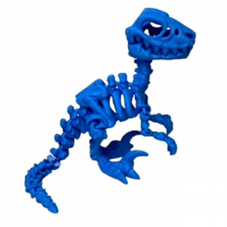 Set 7 Jucării Flexibile Dinozauri Scheleti, Culoare Albastru, Material PLA Premiu [3]