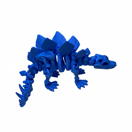 Set 7 Jucării Flexibile Dinozauri Scheleti, Culoare Albastru, Material PLA Premiu [7]
