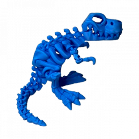 Set 7 Jucării Flexibile Dinozauri Scheleti, Culoare Albastru, Material PLA Premiu [1]