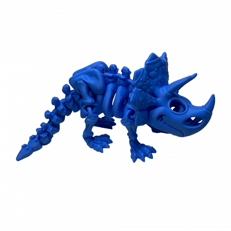 Set 7 Jucării Flexibile Dinozauri Scheleti, Culoare Albastru, Material PLA Premiu [2]