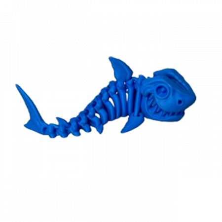 Set 7 Jucării Flexibile Dinozauri Scheleti, Culoare Albastru, Material PLA Premiu [6]