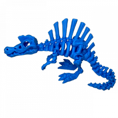 Set 7 Jucării Flexibile Dinozauri Scheleti, Culoare Albastru, Material PLA Premiu [4]