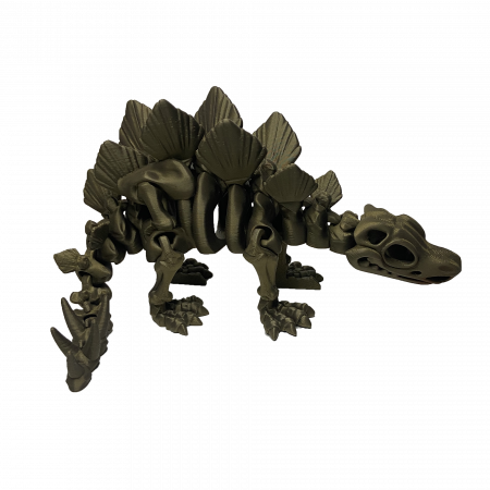 Set 7 Jucării Flexibile Dinozauri Scheleti, Culoare Metalic, Material PLA Premiu [5]