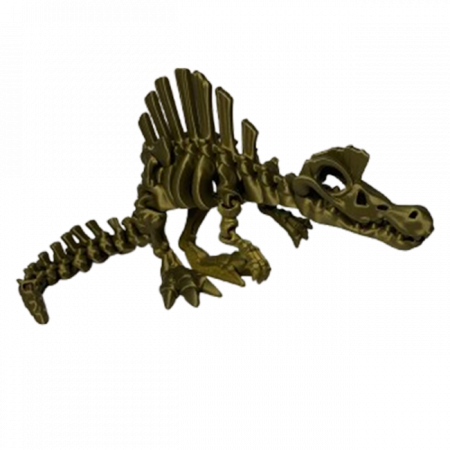 Set 7 Jucării Flexibile Dinozauri Scheleti, Culoare Metalic, Material PLA Premiu [2]