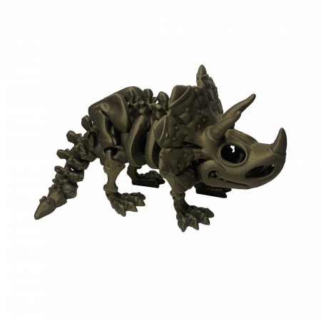 Set 7 Jucării Flexibile Dinozauri Scheleti, Culoare Metalic, Material PLA Premiu [4]