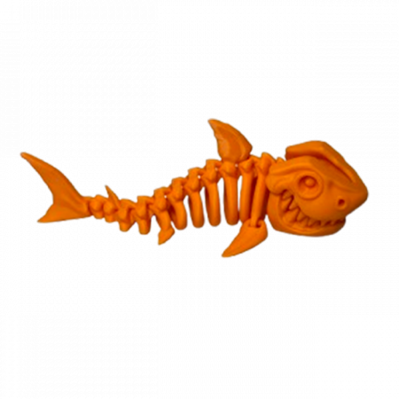 Set 7 Jucării Flexibile Dinozauri Scheleti, Culoare Portocaliu, Material PLA Premiu [5]