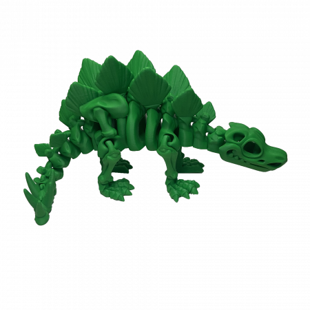 Set 7 Jucării Flexibile Dinozauri Scheleti, Culoare Verde, Material PLA Premiu [7]