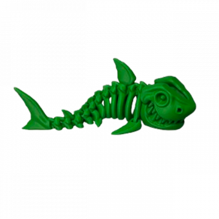 Set 7 Jucării Flexibile Dinozauri Scheleti, Culoare Verde, Material PLA Premiu [6]
