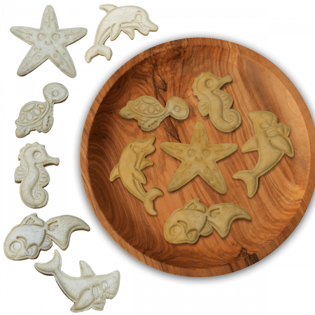 Set 6 Forme Prajituri - CookieStamps - Animale Acvatice - Cookie Cutters Decorative pentru Aluat, Ștampile Biscuiți Artizanali - forme ideale pentru copii [5]