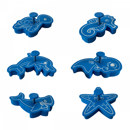Set 6 Forme Prajituri - CookieStamps - Animale Acvatice - Cookie Cutters Decorative pentru Aluat, Ștampile Biscuiți Artizanali - forme ideale pentru copii [7]