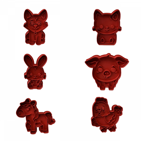 Set 6 Forme Prajituri - CookieStamps - Animale Domestice - Cookie Cutters Decorative pentru Aluat, Ștampile Biscuiți Artizanali - forme ideale pentru copii [7]