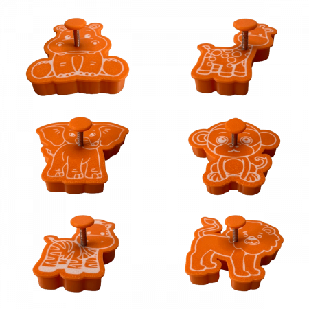 Set 6 Forme Prajituri - CookieStamps - Animale Salbatice - Cookie Cutters Decorative pentru Aluat, Ștampile Biscuiți Artizanali - forme ideale pentru copii [7]