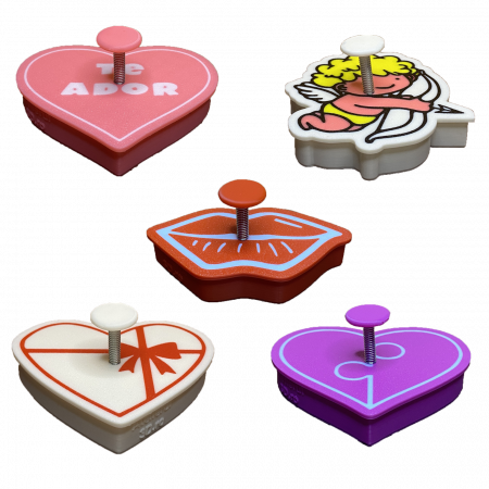 Set 5 Forme Prajituri - CookieStamps - Valentine's Day - Cookie Cutters Decorative pentru Aluat, Ștampile Biscuiți Artizanali - forme ideale pentru copii [7]