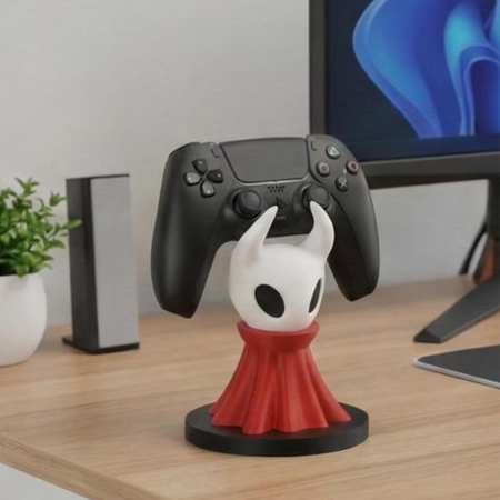 Gaming Essentials - Suport Controller Hornet - SilkSong - Stand Gaming PS5/PS4/Xbox | Design 3D Minimalist | Cadou pentru Gameri Pasionați (Printat 3D, Compatibil DualShock)