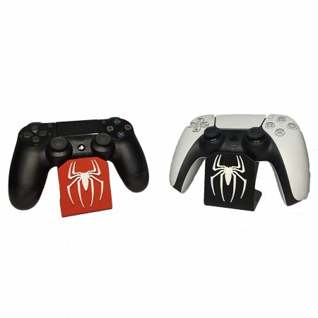 Decorațiuni Personalizate - Suport Controller Spiderman - Stand Gaming PS5/PS4/Xbox | Design 3D Minimalist | Cadou pentru Gameri Pasionați (Printat 3D, Compatibil DualShock)